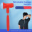 Retractable Massage Hammer Ergonomic Double-End 1pc 8