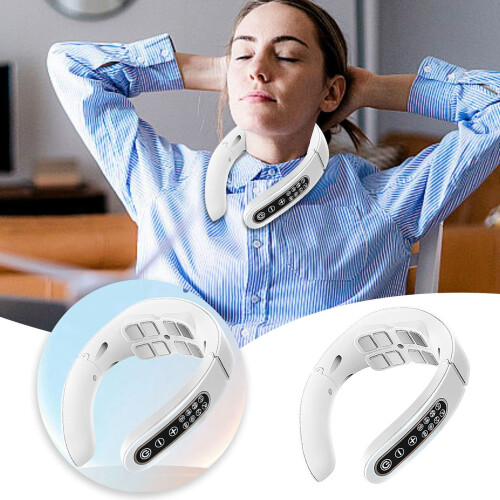 Smart shoulder and neck massager with heat white 1