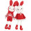 Crochet Rabbit Kit for Beginners with Yarn Hook and 2