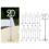 Wood Table Number Holders with Base 20 pcs 7