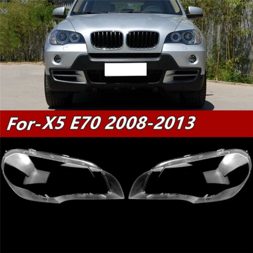 Auto Frontscheinwerfer Abdeckung Lampenschirme Lampengehäuse Scheinwerfer Objektivabdeckung für  X5 E70 2008-2013 2