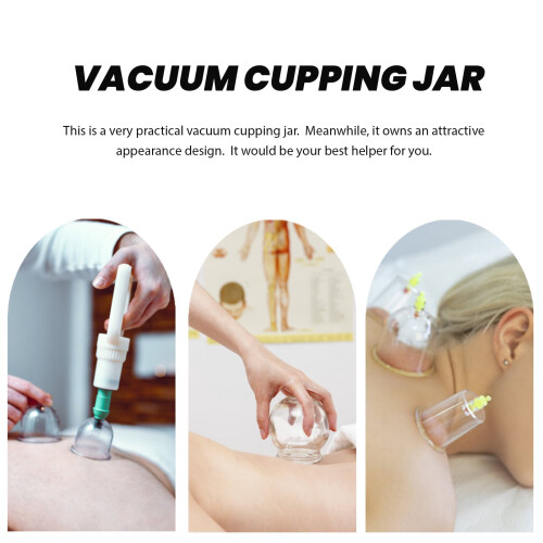 Vacuum Cupping Jar Clear Home Use Relaxation Tool 2