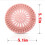 Shower Drain Cover Pink 2 Pack 2
