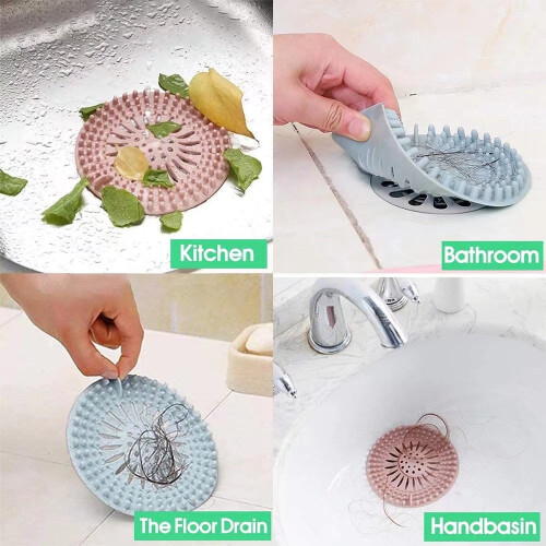 Shower Drain Cover Pink 2 Pack 2