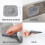 Shower Drain Cover Square Grey 2-Pack 6