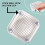 Shower Drain Cover Square Grey 2-Pack 8