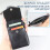ID badge holder with retractable lanyard and 4 card slots 2