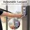 ID badge holder with retractable lanyard and 4 card slots 4