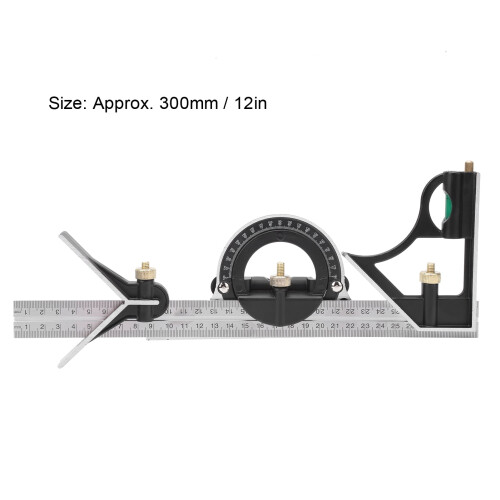 Stainless Steel Protractor 300mm Precision Angle Ruler 1