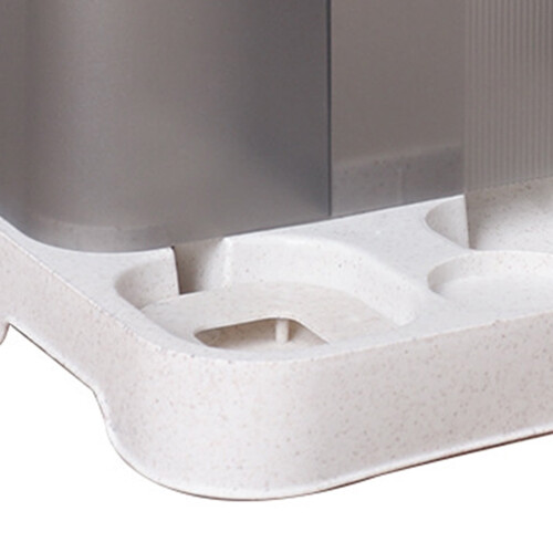 Pet Water and Food Bowl Double Compartment Moderate Capacity 1