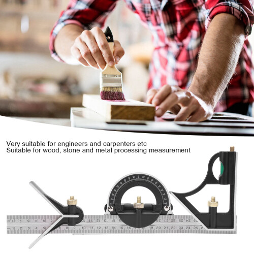 Stainless Steel Protractor 300mm Precision Angle Ruler 2