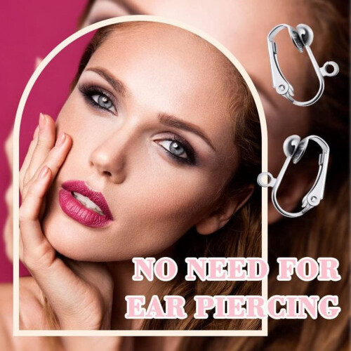 Clip-on Earring Converters Hypoallergenic Silver 20 Pack 1