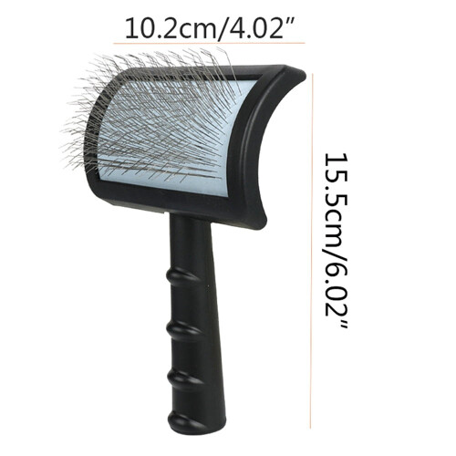 Dog Slicker Brush for Shedding Black Small 1