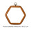Embroidery Hoop Stretch Frame Hexagon 18.5x21cm 7
