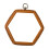 Embroidery Hoop Stretch Frame Hexagon 18.5x21cm 5