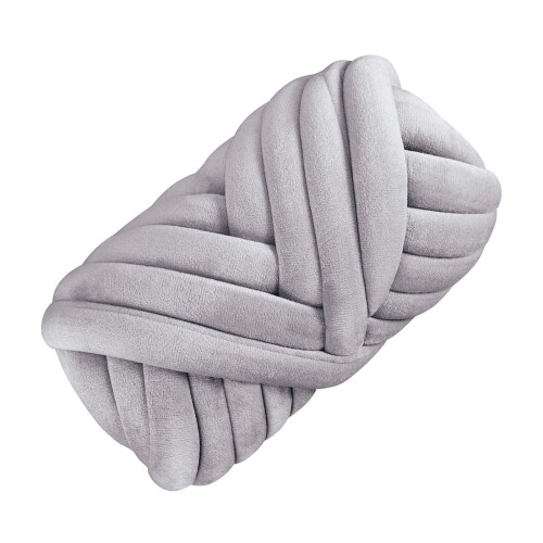 Light Gray Chunky Yarn 250g Jumbo Tubular 2