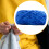 Blue chunky wool yarn for hand knitting and crocheting 7