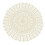 Handmade Crochet Cotton Round Tablecloth Beige 2