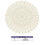 Handmade Crochet Cotton Round Tablecloth Beige 3