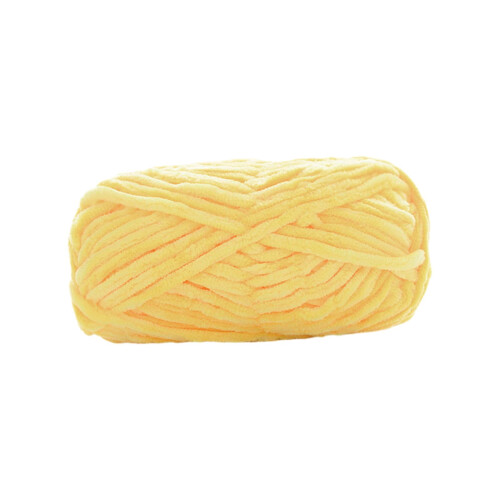Yellow chunky wool yarn for hand knitting and crocheting 1
