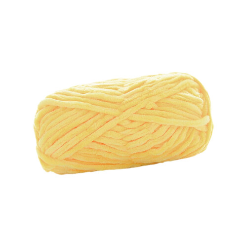 Yellow chunky wool yarn for hand knitting and crocheting 2