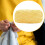 Yellow chunky wool yarn for hand knitting and crocheting 7