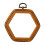 Embroidery Hoop Stretch Frame Hexagon 9.5x10.5cm 5
