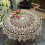 Handmade Crochet Cotton Round Tablecloth Beige 8