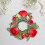 Artificial Rose Wreath Greenery Candle Holder 12in 4