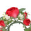 Artificial Rose Wreath Greenery Candle Holder 12in 5