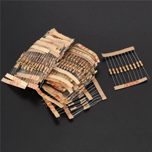 2000Pcs 50 Values 1/2W 0.5W 5% Carbon Film Resistors Assorted Kit Set 2