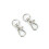 Metal Swivel Clasps Snap Hooks 10mm Internal Width 10 pcs 2