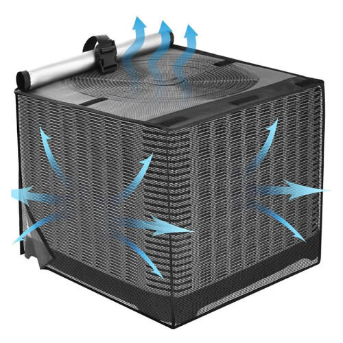 Capa para Ar Condicionado de Unidades Externas, Malha Respirável com Topo Impermeável, Protege Contra Detritos, 24x24x30 Polegadas 2