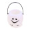 Halloween pumpkin bucket white reusable candy holder 3