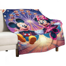 Mickey blanket ultra-soft flannel throw 50" x 60"