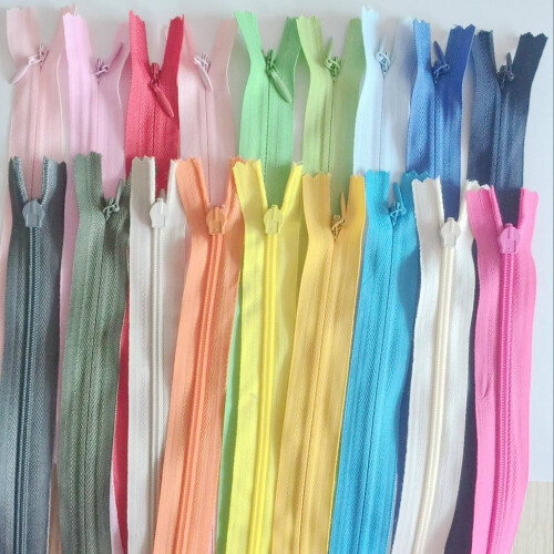 Nylon Coil Invisible Zipper 40cm 18 Pieces 1