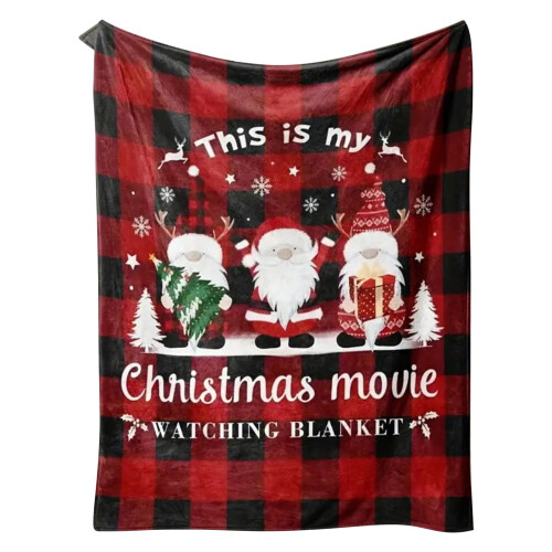 Flannel Throw Blanket Blue Snowflake Coffee Cup Design 1