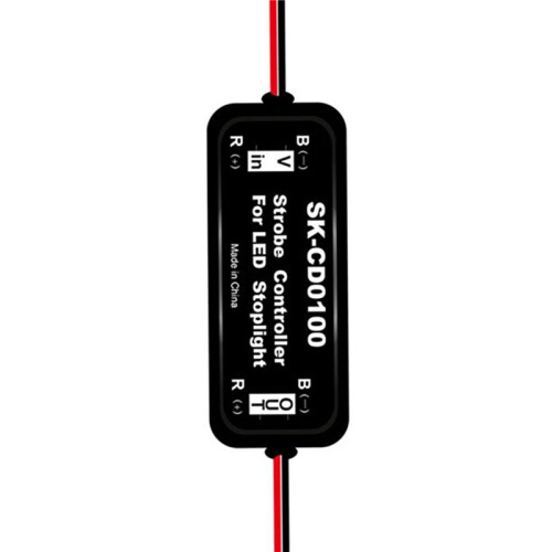 2X Strobe Controller Brake Light Flasher Module for Car LED Brake Stop Light Lamp 12V-16V LED Flash Tail Stop, SK-CD0100 1