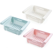 COOLFUNLIFE Retractable Fridge Drawer Organizer 3 Colors