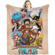 One Piece cartoon flannel throw blanket 150x200cm