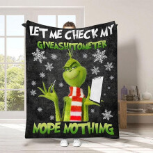 Grinch Christmas blanket ultra-soft fleece throw