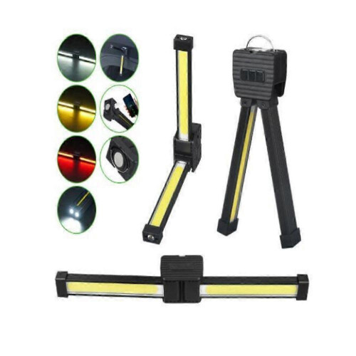 Gym Lamp for Posing,7th Gear Dimming,Portable Magnet LED Flashlight with Hook