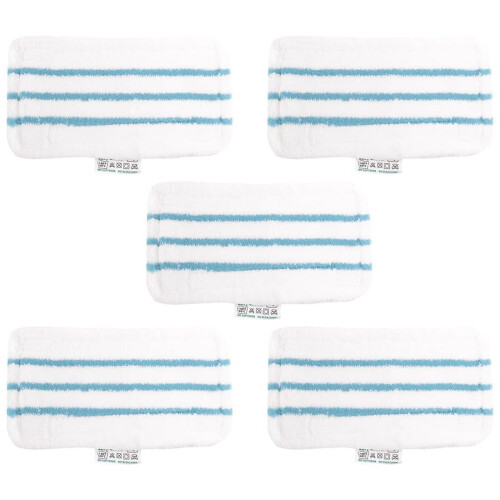 Microfiber Steam Mop Pads Washable 5-Pack