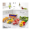 Refrigerator Organizer Bins Clear Plastic 4 Pcs 4