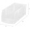 Clear stackable storage bins large open front 8 pack 2