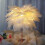 Artificial Ostrich Feather Decoration 30-35 cm Gold 6