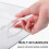 Clear Stackable Fridge Storage Bin - Large Yellow 7