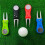 Golf divot repair tool stainless steel foldable magnetic 2