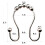 Shower Curtain Hooks Metal Double-Sliding Rust-Resistant 12 6