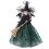 Witch Plush Doll Decoration 2 pcs Black Green 6